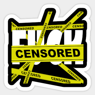 F censored Sticker